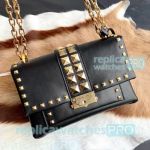 New Clone Michael Kors Cece Fashionable Black Leather Bag